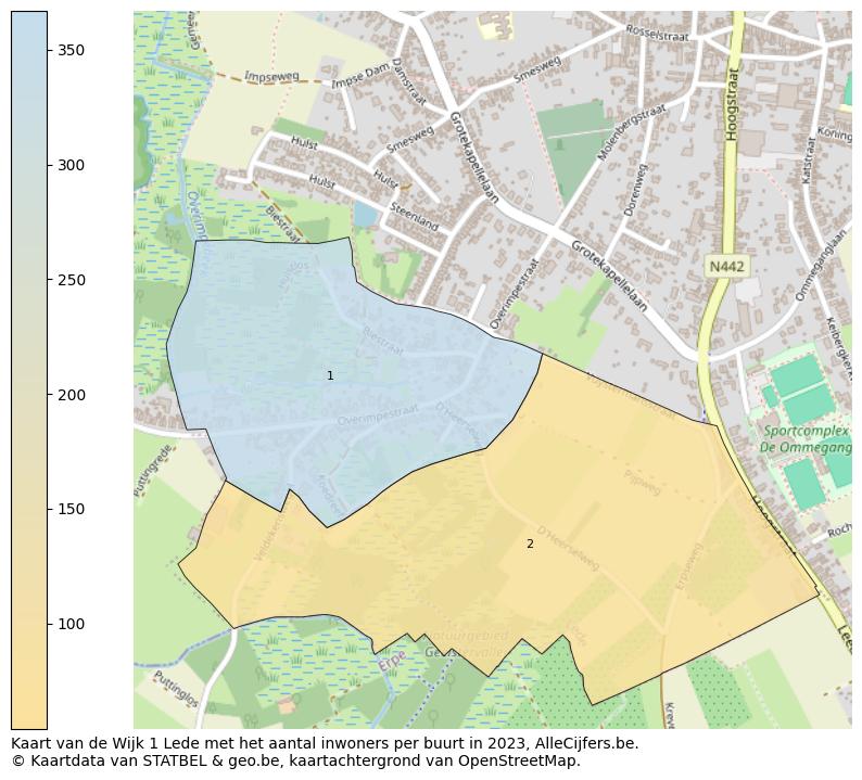 Aantal inwoners op de kaart van de Wijk 1 Lede: Op deze pagina vind je veel informatie over inwoners (zoals de verdeling naar leeftijdsgroepen, gezinssamenstelling, geslacht, autochtoon of Belgisch met een immigratie achtergrond,...), woningen (aantallen, types, prijs ontwikkeling, gebruik, type eigendom,...) en méér (autobezit, energieverbruik,...)  op basis van open data van STATBEL en diverse andere bronnen!