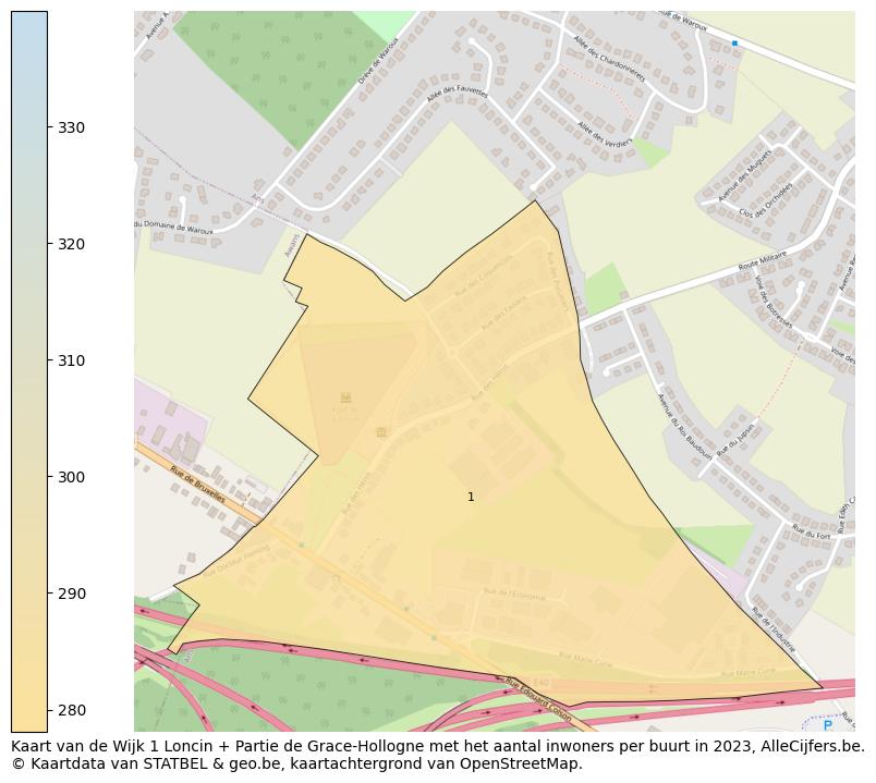 Aantal inwoners op de kaart van de Wijk 1 Loncin + Partie de Grace-Hollogne: Op deze pagina vind je veel informatie over inwoners (zoals de verdeling naar leeftijdsgroepen, gezinssamenstelling, geslacht, autochtoon of Belgisch met een immigratie achtergrond,...), woningen (aantallen, types, prijs ontwikkeling, gebruik, type eigendom,...) en méér (autobezit, energieverbruik,...)  op basis van open data van STATBEL en diverse andere bronnen!