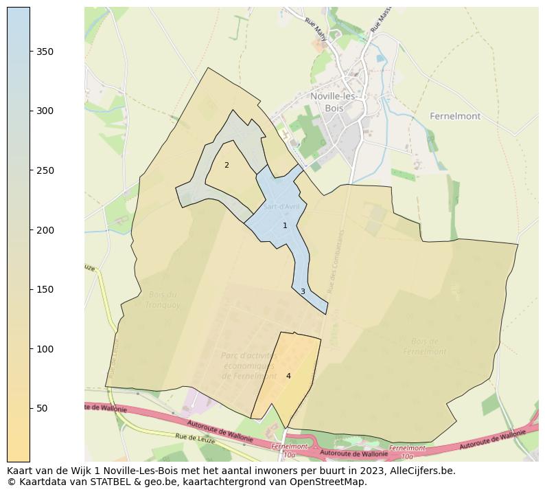 Aantal inwoners op de kaart van de Wijk 1 Noville-Les-Bois: Op deze pagina vind je veel informatie over inwoners (zoals de verdeling naar leeftijdsgroepen, gezinssamenstelling, geslacht, autochtoon of Belgisch met een immigratie achtergrond,...), woningen (aantallen, types, prijs ontwikkeling, gebruik, type eigendom,...) en méér (autobezit, energieverbruik,...)  op basis van open data van STATBEL en diverse andere bronnen!