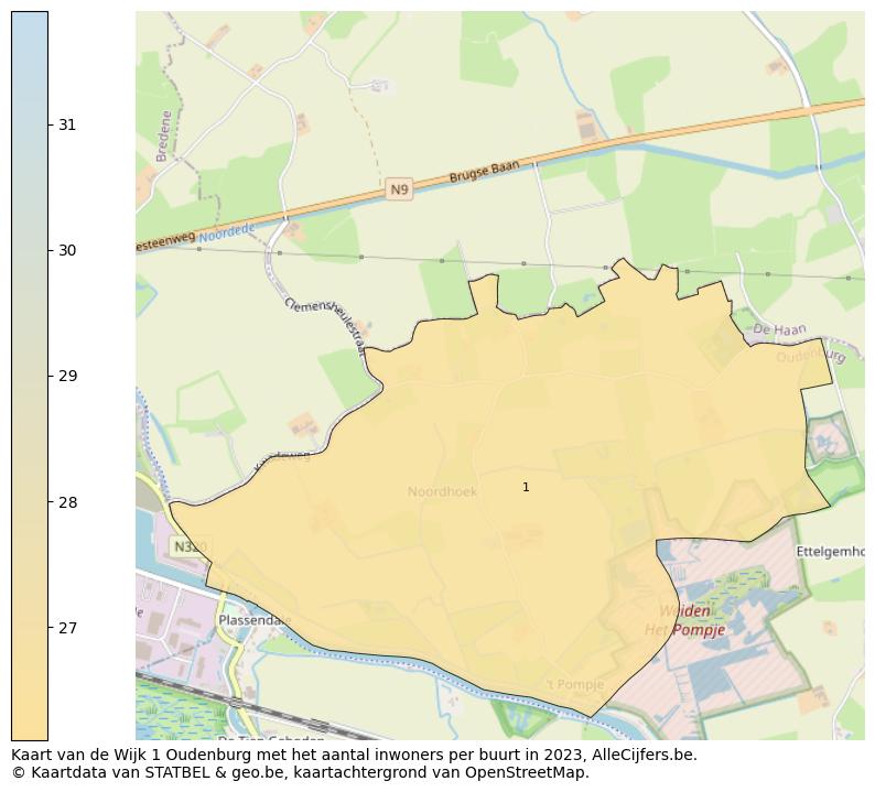 Aantal inwoners op de kaart van de Wijk 1 Oudenburg: Op deze pagina vind je veel informatie over inwoners (zoals de verdeling naar leeftijdsgroepen, gezinssamenstelling, geslacht, autochtoon of Belgisch met een immigratie achtergrond,...), woningen (aantallen, types, prijs ontwikkeling, gebruik, type eigendom,...) en méér (autobezit, energieverbruik,...)  op basis van open data van STATBEL en diverse andere bronnen!