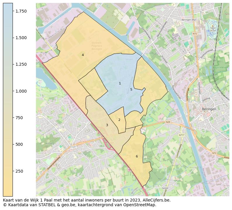 Aantal inwoners op de kaart van de Wijk 1 Paal: Op deze pagina vind je veel informatie over inwoners (zoals de verdeling naar leeftijdsgroepen, gezinssamenstelling, geslacht, autochtoon of Belgisch met een immigratie achtergrond,...), woningen (aantallen, types, prijs ontwikkeling, gebruik, type eigendom,...) en méér (autobezit, energieverbruik,...)  op basis van open data van STATBEL en diverse andere bronnen!