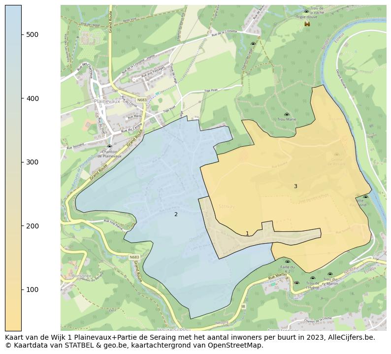 Aantal inwoners op de kaart van de Wijk 1 Plainevaux+Partie de Seraing: Op deze pagina vind je veel informatie over inwoners (zoals de verdeling naar leeftijdsgroepen, gezinssamenstelling, geslacht, autochtoon of Belgisch met een immigratie achtergrond,...), woningen (aantallen, types, prijs ontwikkeling, gebruik, type eigendom,...) en méér (autobezit, energieverbruik,...)  op basis van open data van STATBEL en diverse andere bronnen!