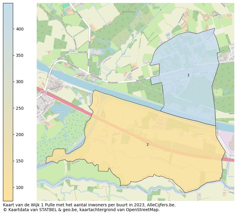 Aantal inwoners op de kaart van de Wijk 1 Pulle: Op deze pagina vind je veel informatie over inwoners (zoals de verdeling naar leeftijdsgroepen, gezinssamenstelling, geslacht, autochtoon of Belgisch met een immigratie achtergrond,...), woningen (aantallen, types, prijs ontwikkeling, gebruik, type eigendom,...) en méér (autobezit, energieverbruik,...)  op basis van open data van STATBEL en diverse andere bronnen!
