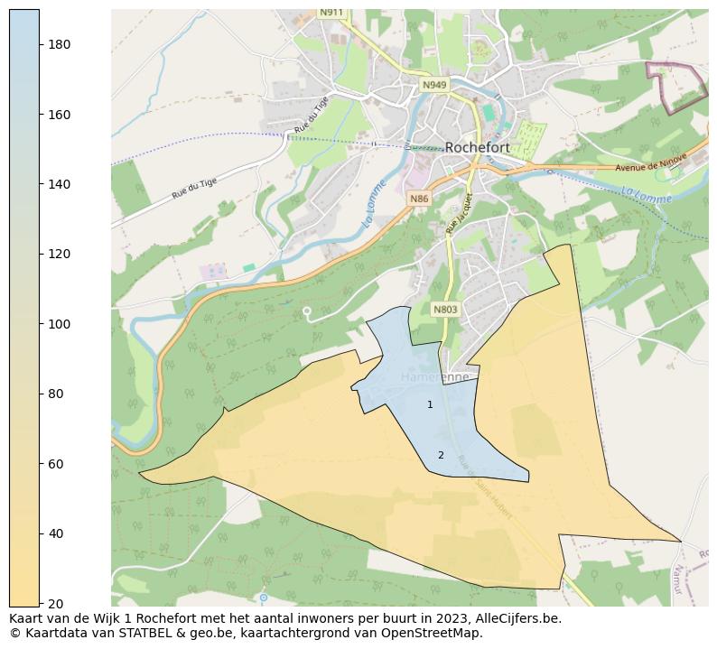 Aantal inwoners op de kaart van de Wijk 1 Rochefort: Op deze pagina vind je veel informatie over inwoners (zoals de verdeling naar leeftijdsgroepen, gezinssamenstelling, geslacht, autochtoon of Belgisch met een immigratie achtergrond,...), woningen (aantallen, types, prijs ontwikkeling, gebruik, type eigendom,...) en méér (autobezit, energieverbruik,...)  op basis van open data van STATBEL en diverse andere bronnen!
