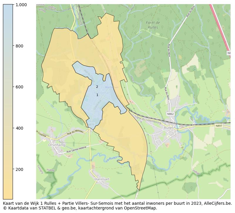 Aantal inwoners op de kaart van de Wijk 1 Rulles + Partie Villers- Sur-Semois: Op deze pagina vind je veel informatie over inwoners (zoals de verdeling naar leeftijdsgroepen, gezinssamenstelling, geslacht, autochtoon of Belgisch met een immigratie achtergrond,...), woningen (aantallen, types, prijs ontwikkeling, gebruik, type eigendom,...) en méér (autobezit, energieverbruik,...)  op basis van open data van STATBEL en diverse andere bronnen!