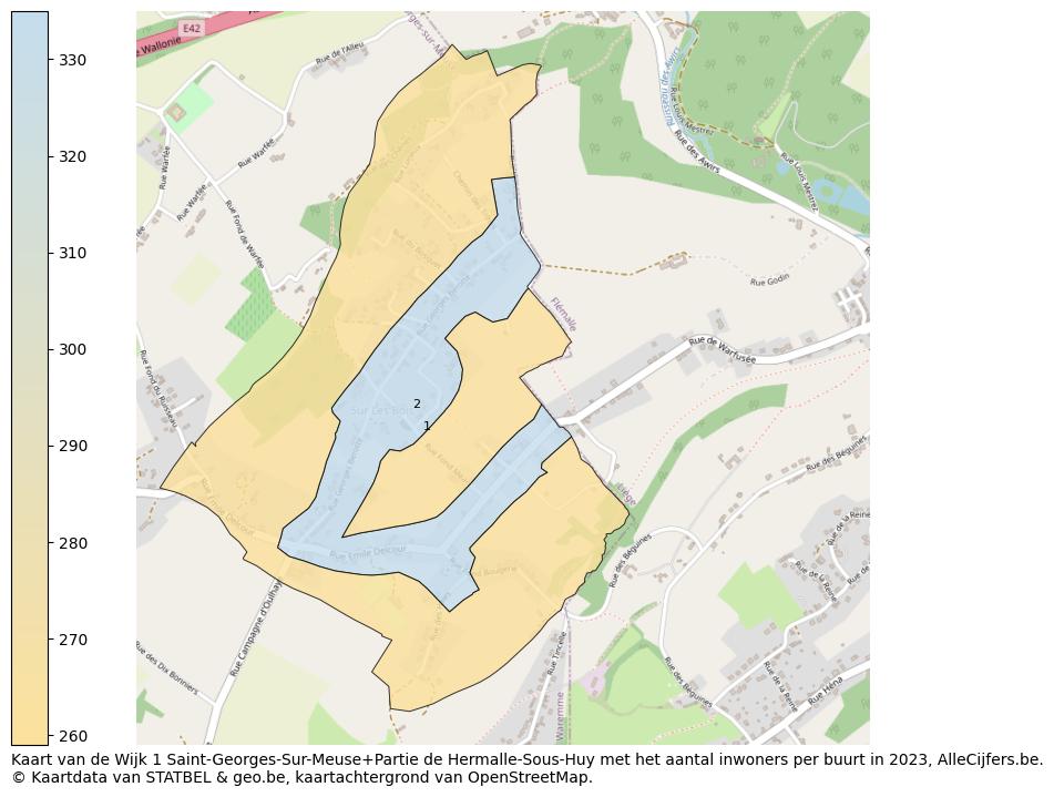 Aantal inwoners op de kaart van de Wijk 1 Saint-Georges-Sur-Meuse+Partie de Hermalle-Sous-Huy: Op deze pagina vind je veel informatie over inwoners (zoals de verdeling naar leeftijdsgroepen, gezinssamenstelling, geslacht, autochtoon of Belgisch met een immigratie achtergrond,...), woningen (aantallen, types, prijs ontwikkeling, gebruik, type eigendom,...) en méér (autobezit, energieverbruik,...)  op basis van open data van STATBEL en diverse andere bronnen!