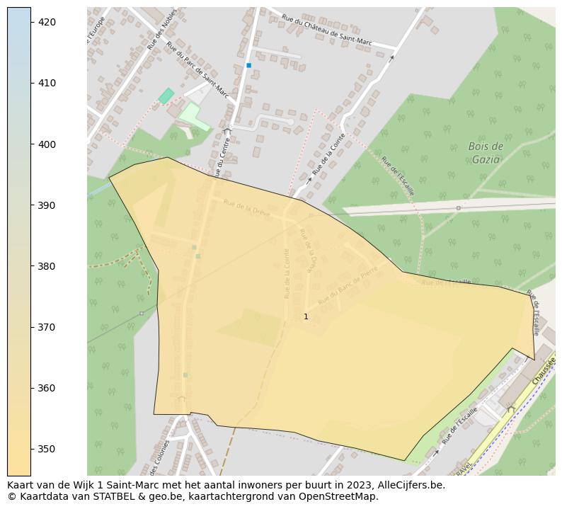 Aantal inwoners op de kaart van de Wijk 1 Saint-Marc: Op deze pagina vind je veel informatie over inwoners (zoals de verdeling naar leeftijdsgroepen, gezinssamenstelling, geslacht, autochtoon of Belgisch met een immigratie achtergrond,...), woningen (aantallen, types, prijs ontwikkeling, gebruik, type eigendom,...) en méér (autobezit, energieverbruik,...)  op basis van open data van STATBEL en diverse andere bronnen!