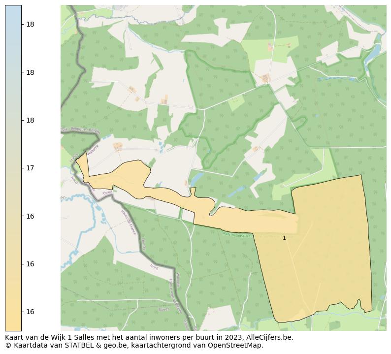 Aantal inwoners op de kaart van de Wijk 1 Salles: Op deze pagina vind je veel informatie over inwoners (zoals de verdeling naar leeftijdsgroepen, gezinssamenstelling, geslacht, autochtoon of Belgisch met een immigratie achtergrond,...), woningen (aantallen, types, prijs ontwikkeling, gebruik, type eigendom,...) en méér (autobezit, energieverbruik,...)  op basis van open data van STATBEL en diverse andere bronnen!
