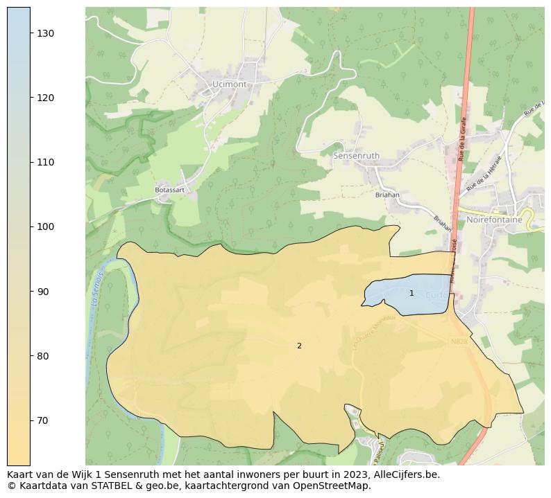 Aantal inwoners op de kaart van de Wijk 1 Sensenruth: Op deze pagina vind je veel informatie over inwoners (zoals de verdeling naar leeftijdsgroepen, gezinssamenstelling, geslacht, autochtoon of Belgisch met een immigratie achtergrond,...), woningen (aantallen, types, prijs ontwikkeling, gebruik, type eigendom,...) en méér (autobezit, energieverbruik,...)  op basis van open data van STATBEL en diverse andere bronnen!