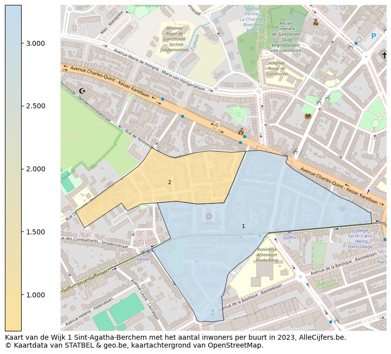 Aantal inwoners op de kaart van de Wijk 1 Sint-Agatha-Berchem: Op deze pagina vind je veel informatie over inwoners (zoals de verdeling naar leeftijdsgroepen, gezinssamenstelling, geslacht, autochtoon of Belgisch met een immigratie achtergrond,...), woningen (aantallen, types, prijs ontwikkeling, gebruik, type eigendom,...) en méér (autobezit, energieverbruik,...)  op basis van open data van STATBEL en diverse andere bronnen!