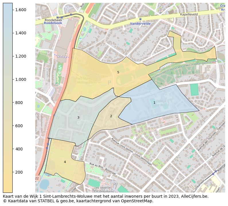 Aantal inwoners op de kaart van de Wijk 1 Sint-Lambrechts-Woluwe: Op deze pagina vind je veel informatie over inwoners (zoals de verdeling naar leeftijdsgroepen, gezinssamenstelling, geslacht, autochtoon of Belgisch met een immigratie achtergrond,...), woningen (aantallen, types, prijs ontwikkeling, gebruik, type eigendom,...) en méér (autobezit, energieverbruik,...)  op basis van open data van STATBEL en diverse andere bronnen!