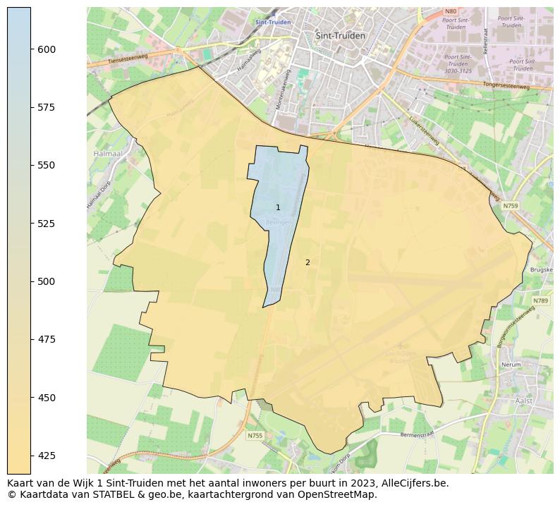 Aantal inwoners op de kaart van de Wijk 1 Sint-Truiden: Op deze pagina vind je veel informatie over inwoners (zoals de verdeling naar leeftijdsgroepen, gezinssamenstelling, geslacht, autochtoon of Belgisch met een immigratie achtergrond,...), woningen (aantallen, types, prijs ontwikkeling, gebruik, type eigendom,...) en méér (autobezit, energieverbruik,...)  op basis van open data van STATBEL en diverse andere bronnen!