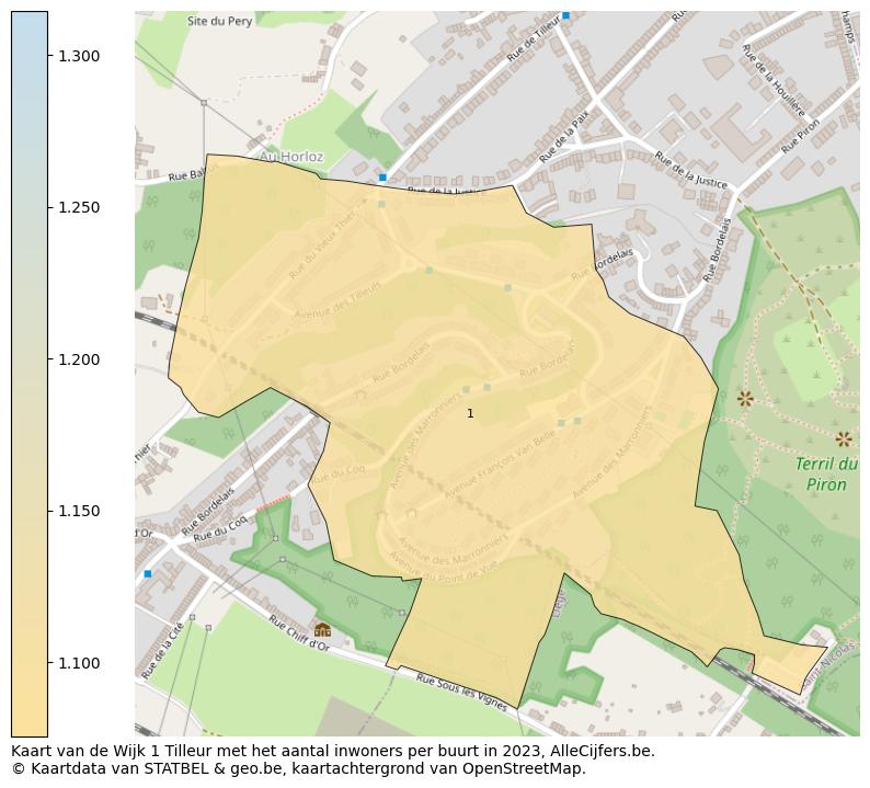 Aantal inwoners op de kaart van de Wijk 1 Tilleur: Op deze pagina vind je veel informatie over inwoners (zoals de verdeling naar leeftijdsgroepen, gezinssamenstelling, geslacht, autochtoon of Belgisch met een immigratie achtergrond,...), woningen (aantallen, types, prijs ontwikkeling, gebruik, type eigendom,...) en méér (autobezit, energieverbruik,...)  op basis van open data van STATBEL en diverse andere bronnen!