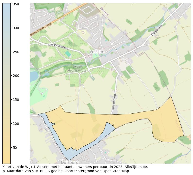 Aantal inwoners op de kaart van de Wijk 1 Vossem: Op deze pagina vind je veel informatie over inwoners (zoals de verdeling naar leeftijdsgroepen, gezinssamenstelling, geslacht, autochtoon of Belgisch met een immigratie achtergrond,...), woningen (aantallen, types, prijs ontwikkeling, gebruik, type eigendom,...) en méér (autobezit, energieverbruik,...)  op basis van open data van STATBEL en diverse andere bronnen!