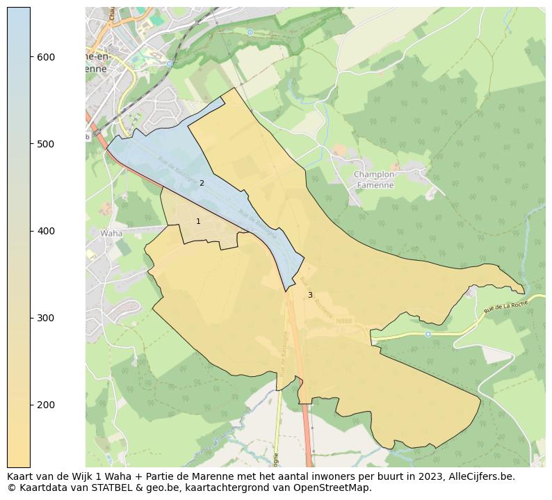 Aantal inwoners op de kaart van de Wijk 1 Waha + Partie de Marenne: Op deze pagina vind je veel informatie over inwoners (zoals de verdeling naar leeftijdsgroepen, gezinssamenstelling, geslacht, autochtoon of Belgisch met een immigratie achtergrond,...), woningen (aantallen, types, prijs ontwikkeling, gebruik, type eigendom,...) en méér (autobezit, energieverbruik,...)  op basis van open data van STATBEL en diverse andere bronnen!