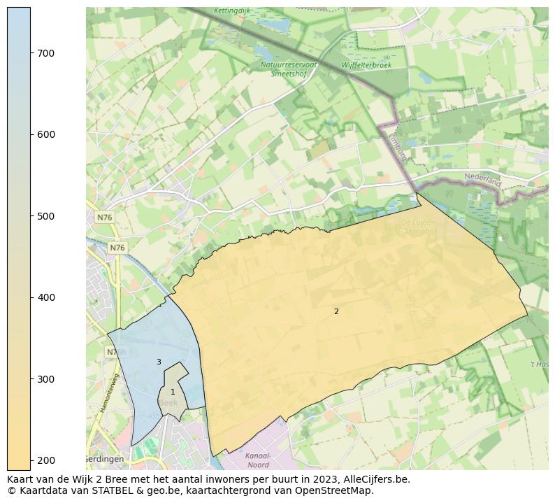 Aantal inwoners op de kaart van de Wijk 2 Bree: Op deze pagina vind je veel informatie over inwoners (zoals de verdeling naar leeftijdsgroepen, gezinssamenstelling, geslacht, autochtoon of Belgisch met een immigratie achtergrond,...), woningen (aantallen, types, prijs ontwikkeling, gebruik, type eigendom,...) en méér (autobezit, energieverbruik,...)  op basis van open data van STATBEL en diverse andere bronnen!