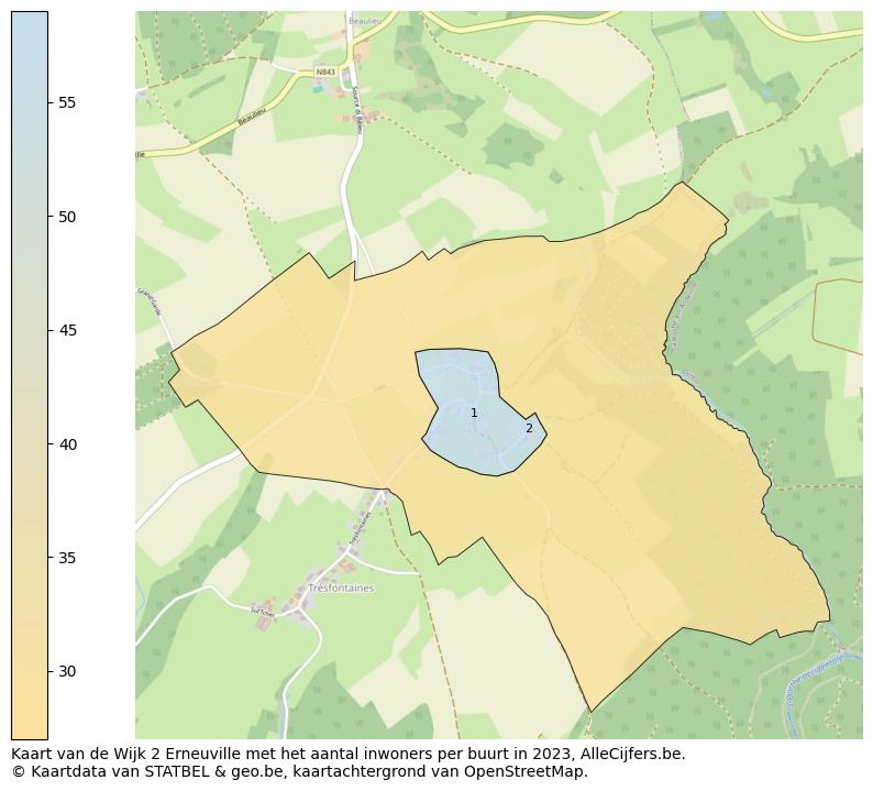 Aantal inwoners op de kaart van de Wijk 2 Erneuville: Op deze pagina vind je veel informatie over inwoners (zoals de verdeling naar leeftijdsgroepen, gezinssamenstelling, geslacht, autochtoon of Belgisch met een immigratie achtergrond,...), woningen (aantallen, types, prijs ontwikkeling, gebruik, type eigendom,...) en méér (autobezit, energieverbruik,...)  op basis van open data van STATBEL en diverse andere bronnen!