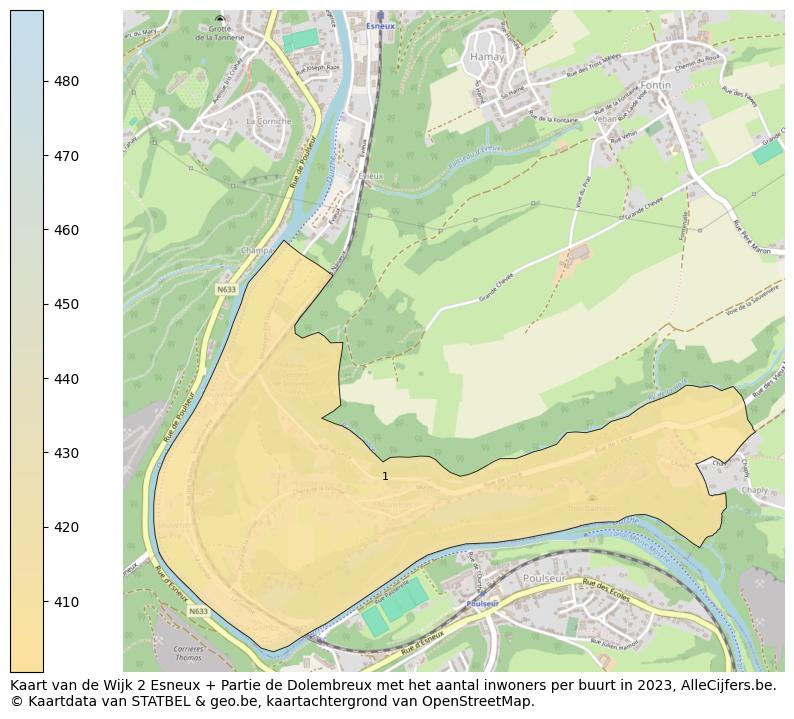 Aantal inwoners op de kaart van de Wijk 2 Esneux + Partie de Dolembreux: Op deze pagina vind je veel informatie over inwoners (zoals de verdeling naar leeftijdsgroepen, gezinssamenstelling, geslacht, autochtoon of Belgisch met een immigratie achtergrond,...), woningen (aantallen, types, prijs ontwikkeling, gebruik, type eigendom,...) en méér (autobezit, energieverbruik,...)  op basis van open data van STATBEL en diverse andere bronnen!