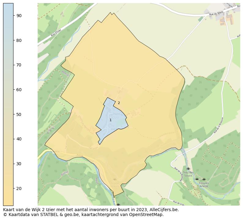 Aantal inwoners op de kaart van de Wijk 2 Izier: Op deze pagina vind je veel informatie over inwoners (zoals de verdeling naar leeftijdsgroepen, gezinssamenstelling, geslacht, autochtoon of Belgisch met een immigratie achtergrond,...), woningen (aantallen, types, prijs ontwikkeling, gebruik, type eigendom,...) en méér (autobezit, energieverbruik,...)  op basis van open data van STATBEL en diverse andere bronnen!