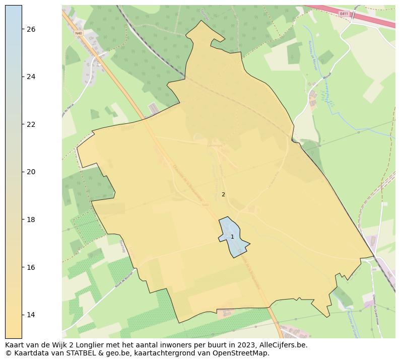 Aantal inwoners op de kaart van de Wijk 2 Longlier: Op deze pagina vind je veel informatie over inwoners (zoals de verdeling naar leeftijdsgroepen, gezinssamenstelling, geslacht, autochtoon of Belgisch met een immigratie achtergrond,...), woningen (aantallen, types, prijs ontwikkeling, gebruik, type eigendom,...) en méér (autobezit, energieverbruik,...)  op basis van open data van STATBEL en diverse andere bronnen!