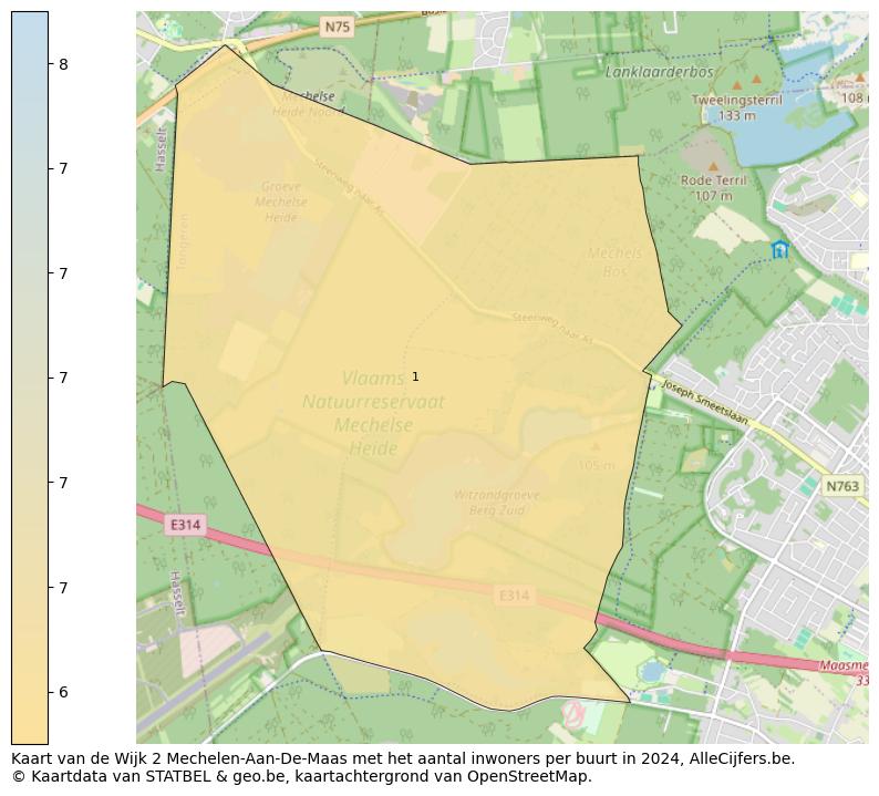 Aantal inwoners op de kaart van de Wijk 2 Mechelen-Aan-De-Maas: Op deze pagina vind je veel informatie over inwoners (zoals de verdeling naar leeftijdsgroepen, gezinssamenstelling, geslacht, autochtoon of Belgisch met een immigratie achtergrond,...), woningen (aantallen, types, prijs ontwikkeling, gebruik, type eigendom,...) en méér (autobezit, energieverbruik,...)  op basis van open data van STATBEL en diverse andere bronnen!