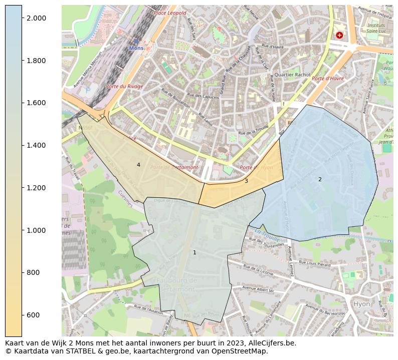 Aantal inwoners op de kaart van de Wijk 2 Mons: Op deze pagina vind je veel informatie over inwoners (zoals de verdeling naar leeftijdsgroepen, gezinssamenstelling, geslacht, autochtoon of Belgisch met een immigratie achtergrond,...), woningen (aantallen, types, prijs ontwikkeling, gebruik, type eigendom,...) en méér (autobezit, energieverbruik,...)  op basis van open data van STATBEL en diverse andere bronnen!
