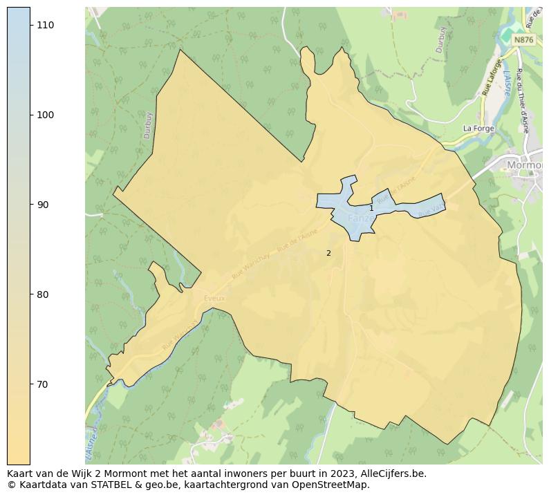 Aantal inwoners op de kaart van de Wijk 2 Mormont: Op deze pagina vind je veel informatie over inwoners (zoals de verdeling naar leeftijdsgroepen, gezinssamenstelling, geslacht, autochtoon of Belgisch met een immigratie achtergrond,...), woningen (aantallen, types, prijs ontwikkeling, gebruik, type eigendom,...) en méér (autobezit, energieverbruik,...)  op basis van open data van STATBEL en diverse andere bronnen!
