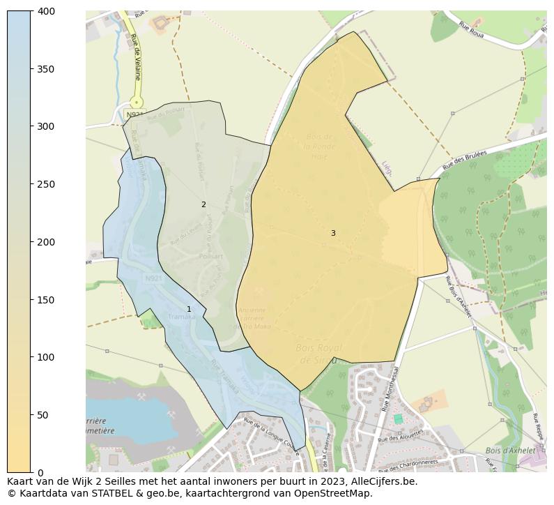 Aantal inwoners op de kaart van de Wijk 2 Seilles: Op deze pagina vind je veel informatie over inwoners (zoals de verdeling naar leeftijdsgroepen, gezinssamenstelling, geslacht, autochtoon of Belgisch met een immigratie achtergrond,...), woningen (aantallen, types, prijs ontwikkeling, gebruik, type eigendom,...) en méér (autobezit, energieverbruik,...)  op basis van open data van STATBEL en diverse andere bronnen!