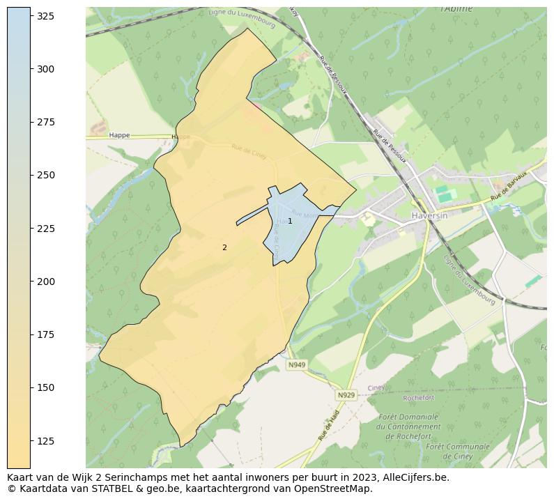Aantal inwoners op de kaart van de Wijk 2 Serinchamps: Op deze pagina vind je veel informatie over inwoners (zoals de verdeling naar leeftijdsgroepen, gezinssamenstelling, geslacht, autochtoon of Belgisch met een immigratie achtergrond,...), woningen (aantallen, types, prijs ontwikkeling, gebruik, type eigendom,...) en méér (autobezit, energieverbruik,...)  op basis van open data van STATBEL en diverse andere bronnen!