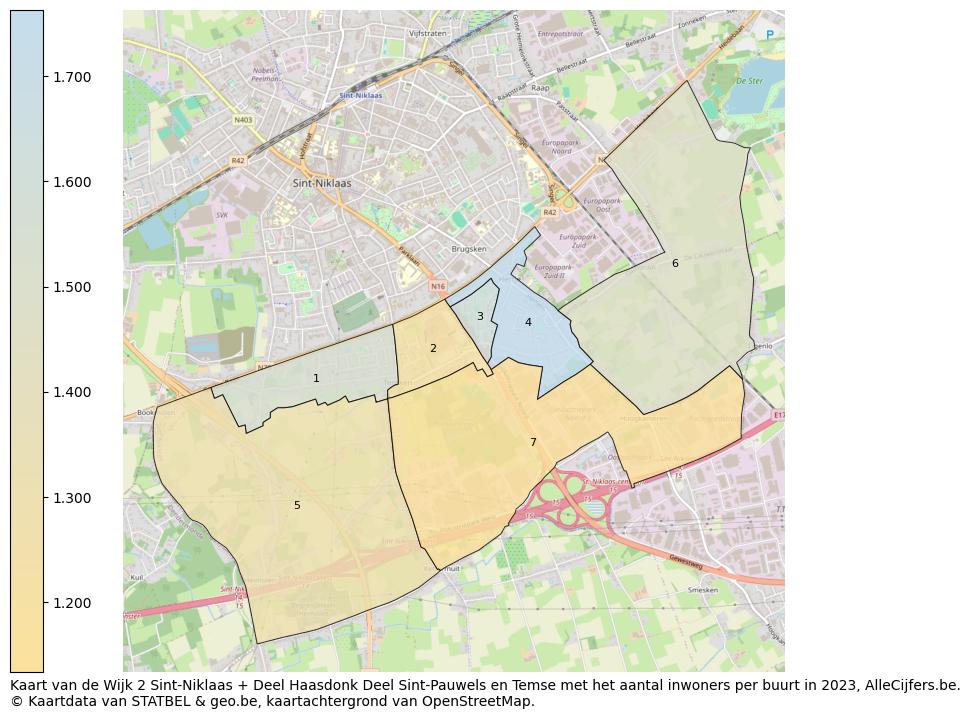 Aantal inwoners op de kaart van de Wijk 2 Sint-Niklaas + Deel Haasdonk Deel Sint-Pauwels en Temse: Op deze pagina vind je veel informatie over inwoners (zoals de verdeling naar leeftijdsgroepen, gezinssamenstelling, geslacht, autochtoon of Belgisch met een immigratie achtergrond,...), woningen (aantallen, types, prijs ontwikkeling, gebruik, type eigendom,...) en méér (autobezit, energieverbruik,...)  op basis van open data van STATBEL en diverse andere bronnen!