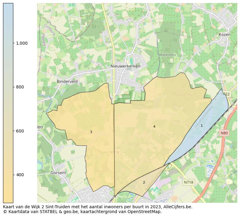 Aantal inwoners op de kaart van de Wijk 2 Sint-Truiden: Op deze pagina vind je veel informatie over inwoners (zoals de verdeling naar leeftijdsgroepen, gezinssamenstelling, geslacht, autochtoon of Belgisch met een immigratie achtergrond,...), woningen (aantallen, types, prijs ontwikkeling, gebruik, type eigendom,...) en méér (autobezit, energieverbruik,...)  op basis van open data van STATBEL en diverse andere bronnen!