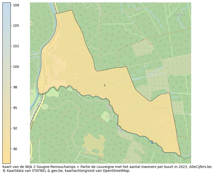 Aantal inwoners op de kaart van de Wijk 2 Sougne-Remouchamps + Partie de Louveigne: Op deze pagina vind je veel informatie over inwoners (zoals de verdeling naar leeftijdsgroepen, gezinssamenstelling, geslacht, autochtoon of Belgisch met een immigratie achtergrond,...), woningen (aantallen, types, prijs ontwikkeling, gebruik, type eigendom,...) en méér (autobezit, energieverbruik,...)  op basis van open data van STATBEL en diverse andere bronnen!