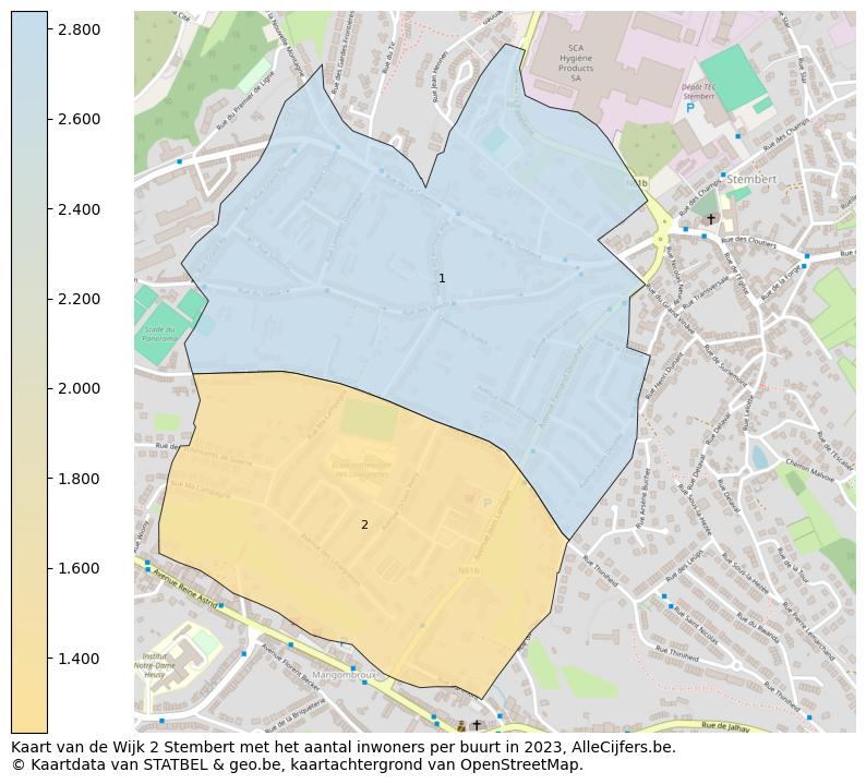 Aantal inwoners op de kaart van de Wijk 2 Stembert: Op deze pagina vind je veel informatie over inwoners (zoals de verdeling naar leeftijdsgroepen, gezinssamenstelling, geslacht, autochtoon of Belgisch met een immigratie achtergrond,...), woningen (aantallen, types, prijs ontwikkeling, gebruik, type eigendom,...) en méér (autobezit, energieverbruik,...)  op basis van open data van STATBEL en diverse andere bronnen!