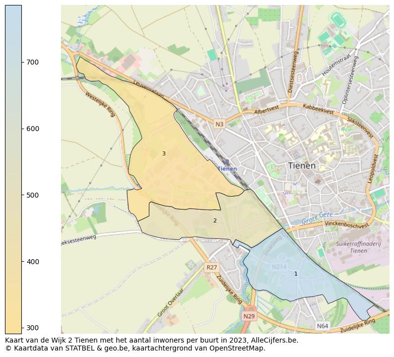 Aantal inwoners op de kaart van de Wijk 2 Tienen: Op deze pagina vind je veel informatie over inwoners (zoals de verdeling naar leeftijdsgroepen, gezinssamenstelling, geslacht, autochtoon of Belgisch met een immigratie achtergrond,...), woningen (aantallen, types, prijs ontwikkeling, gebruik, type eigendom,...) en méér (autobezit, energieverbruik,...)  op basis van open data van STATBEL en diverse andere bronnen!