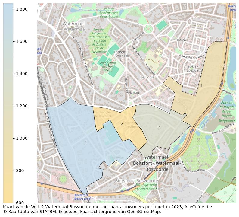 Aantal inwoners op de kaart van de Wijk 2 Watermaal-Bosvoorde: Op deze pagina vind je veel informatie over inwoners (zoals de verdeling naar leeftijdsgroepen, gezinssamenstelling, geslacht, autochtoon of Belgisch met een immigratie achtergrond,...), woningen (aantallen, types, prijs ontwikkeling, gebruik, type eigendom,...) en méér (autobezit, energieverbruik,...)  op basis van open data van STATBEL en diverse andere bronnen!