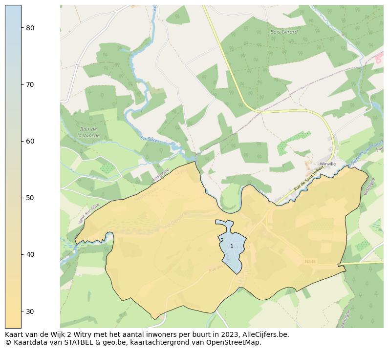 Aantal inwoners op de kaart van de Wijk 2 Witry: Op deze pagina vind je veel informatie over inwoners (zoals de verdeling naar leeftijdsgroepen, gezinssamenstelling, geslacht, autochtoon of Belgisch met een immigratie achtergrond,...), woningen (aantallen, types, prijs ontwikkeling, gebruik, type eigendom,...) en méér (autobezit, energieverbruik,...)  op basis van open data van STATBEL en diverse andere bronnen!