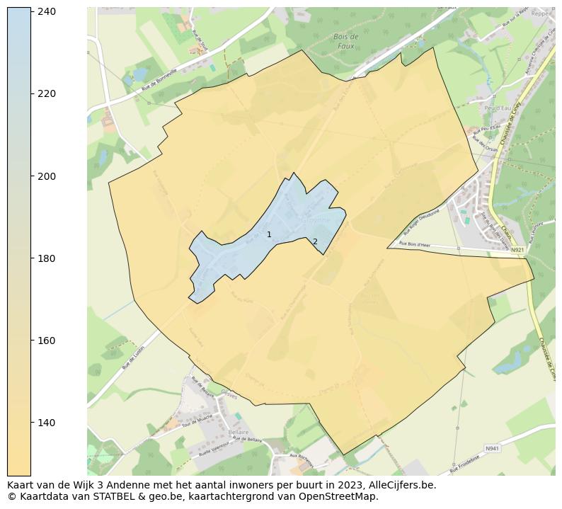Aantal inwoners op de kaart van de Wijk 3 Andenne: Op deze pagina vind je veel informatie over inwoners (zoals de verdeling naar leeftijdsgroepen, gezinssamenstelling, geslacht, autochtoon of Belgisch met een immigratie achtergrond,...), woningen (aantallen, types, prijs ontwikkeling, gebruik, type eigendom,...) en méér (autobezit, energieverbruik,...)  op basis van open data van STATBEL en diverse andere bronnen!