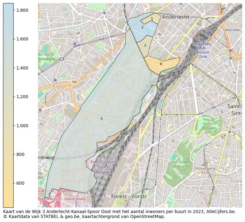 Aantal inwoners op de kaart van de Wijk 3 Anderlecht-Kanaal-Spoor Oost: Op deze pagina vind je veel informatie over inwoners (zoals de verdeling naar leeftijdsgroepen, gezinssamenstelling, geslacht, autochtoon of Belgisch met een immigratie achtergrond,...), woningen (aantallen, types, prijs ontwikkeling, gebruik, type eigendom,...) en méér (autobezit, energieverbruik,...)  op basis van open data van STATBEL en diverse andere bronnen!