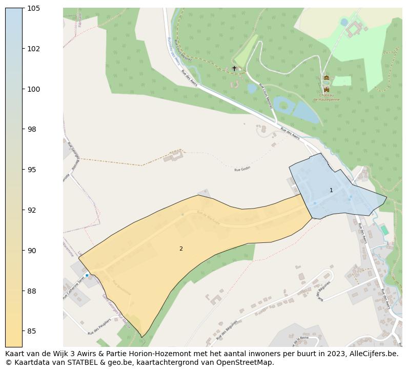 Aantal inwoners op de kaart van de Wijk 3 Awirs & Partie Horion-Hozemont: Op deze pagina vind je veel informatie over inwoners (zoals de verdeling naar leeftijdsgroepen, gezinssamenstelling, geslacht, autochtoon of Belgisch met een immigratie achtergrond,...), woningen (aantallen, types, prijs ontwikkeling, gebruik, type eigendom,...) en méér (autobezit, energieverbruik,...)  op basis van open data van STATBEL en diverse andere bronnen!