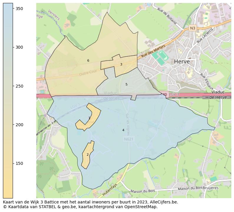 Aantal inwoners op de kaart van de Wijk 3 Battice: Op deze pagina vind je veel informatie over inwoners (zoals de verdeling naar leeftijdsgroepen, gezinssamenstelling, geslacht, autochtoon of Belgisch met een immigratie achtergrond,...), woningen (aantallen, types, prijs ontwikkeling, gebruik, type eigendom,...) en méér (autobezit, energieverbruik,...)  op basis van open data van STATBEL en diverse andere bronnen!