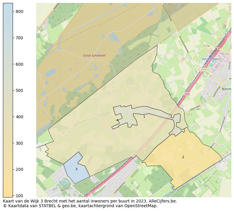 Aantal inwoners op de kaart van de Wijk 3 Brecht: Op deze pagina vind je veel informatie over inwoners (zoals de verdeling naar leeftijdsgroepen, gezinssamenstelling, geslacht, autochtoon of Belgisch met een immigratie achtergrond,...), woningen (aantallen, types, prijs ontwikkeling, gebruik, type eigendom,...) en méér (autobezit, energieverbruik,...)  op basis van open data van STATBEL en diverse andere bronnen!
