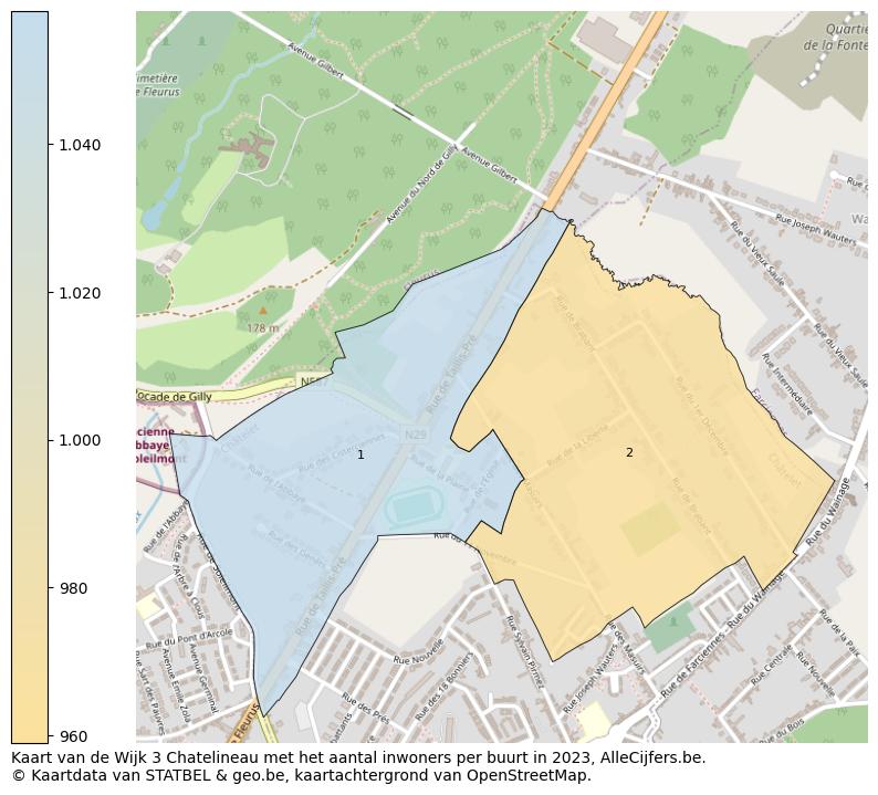 Aantal inwoners op de kaart van de Wijk 3 Chatelineau: Op deze pagina vind je veel informatie over inwoners (zoals de verdeling naar leeftijdsgroepen, gezinssamenstelling, geslacht, autochtoon of Belgisch met een immigratie achtergrond,...), woningen (aantallen, types, prijs ontwikkeling, gebruik, type eigendom,...) en méér (autobezit, energieverbruik,...)  op basis van open data van STATBEL en diverse andere bronnen!