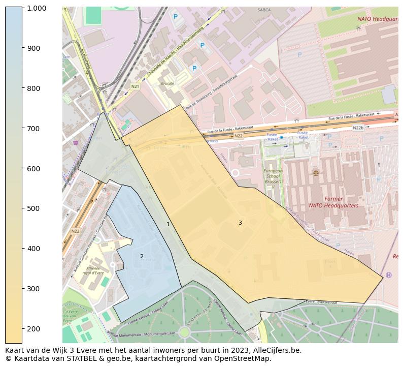 Aantal inwoners op de kaart van de Wijk 3 Evere: Op deze pagina vind je veel informatie over inwoners (zoals de verdeling naar leeftijdsgroepen, gezinssamenstelling, geslacht, autochtoon of Belgisch met een immigratie achtergrond,...), woningen (aantallen, types, prijs ontwikkeling, gebruik, type eigendom,...) en méér (autobezit, energieverbruik,...)  op basis van open data van STATBEL en diverse andere bronnen!