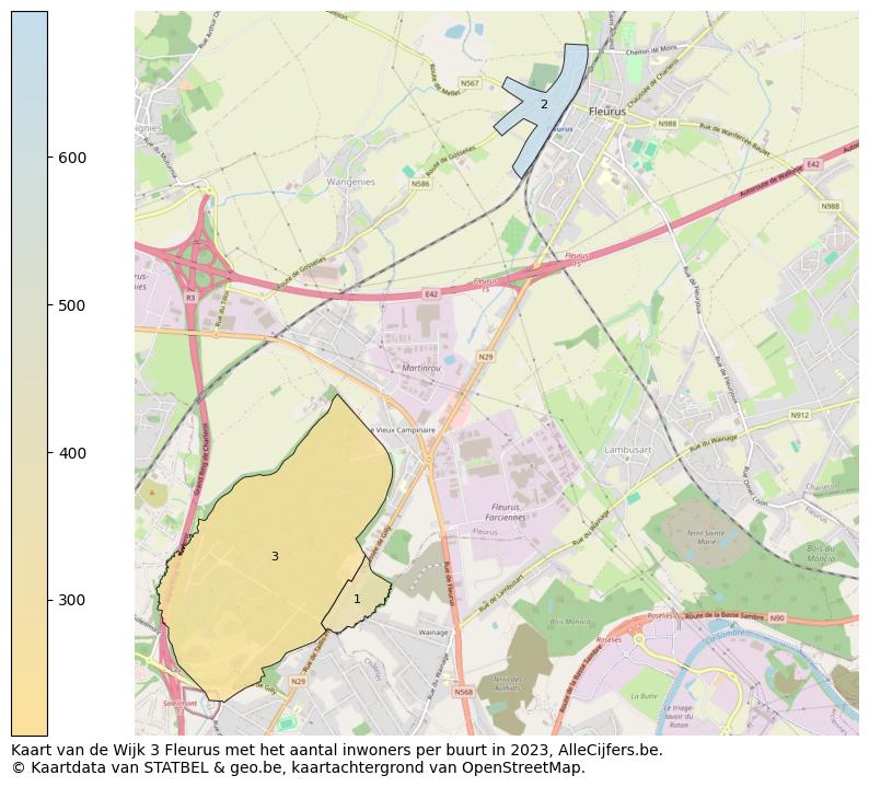 Aantal inwoners op de kaart van de Wijk 3 Fleurus: Op deze pagina vind je veel informatie over inwoners (zoals de verdeling naar leeftijdsgroepen, gezinssamenstelling, geslacht, autochtoon of Belgisch met een immigratie achtergrond,...), woningen (aantallen, types, prijs ontwikkeling, gebruik, type eigendom,...) en méér (autobezit, energieverbruik,...)  op basis van open data van STATBEL en diverse andere bronnen!