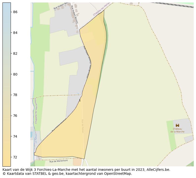 Aantal inwoners op de kaart van de Wijk 3 Forchies-La-Marche: Op deze pagina vind je veel informatie over inwoners (zoals de verdeling naar leeftijdsgroepen, gezinssamenstelling, geslacht, autochtoon of Belgisch met een immigratie achtergrond,...), woningen (aantallen, types, prijs ontwikkeling, gebruik, type eigendom,...) en méér (autobezit, energieverbruik,...)  op basis van open data van STATBEL en diverse andere bronnen!