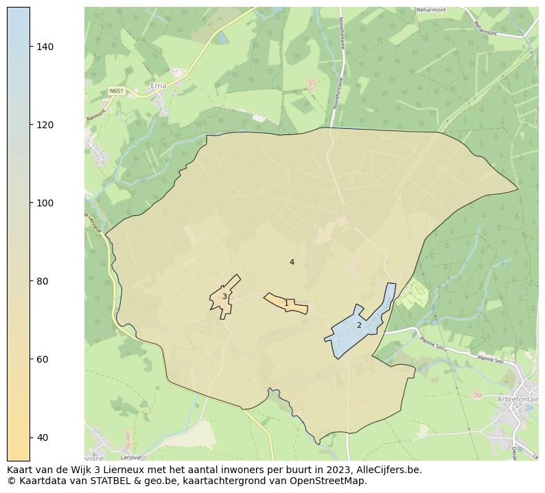 Aantal inwoners op de kaart van de Wijk 3 Lierneux: Op deze pagina vind je veel informatie over inwoners (zoals de verdeling naar leeftijdsgroepen, gezinssamenstelling, geslacht, autochtoon of Belgisch met een immigratie achtergrond,...), woningen (aantallen, types, prijs ontwikkeling, gebruik, type eigendom,...) en méér (autobezit, energieverbruik,...)  op basis van open data van STATBEL en diverse andere bronnen!