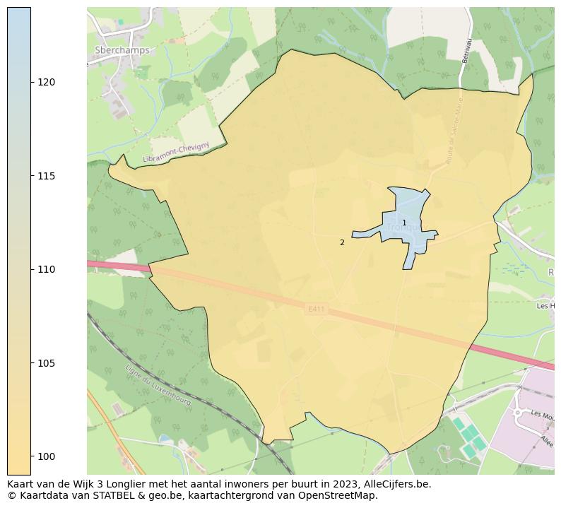 Aantal inwoners op de kaart van de Wijk 3 Longlier: Op deze pagina vind je veel informatie over inwoners (zoals de verdeling naar leeftijdsgroepen, gezinssamenstelling, geslacht, autochtoon of Belgisch met een immigratie achtergrond,...), woningen (aantallen, types, prijs ontwikkeling, gebruik, type eigendom,...) en méér (autobezit, energieverbruik,...)  op basis van open data van STATBEL en diverse andere bronnen!