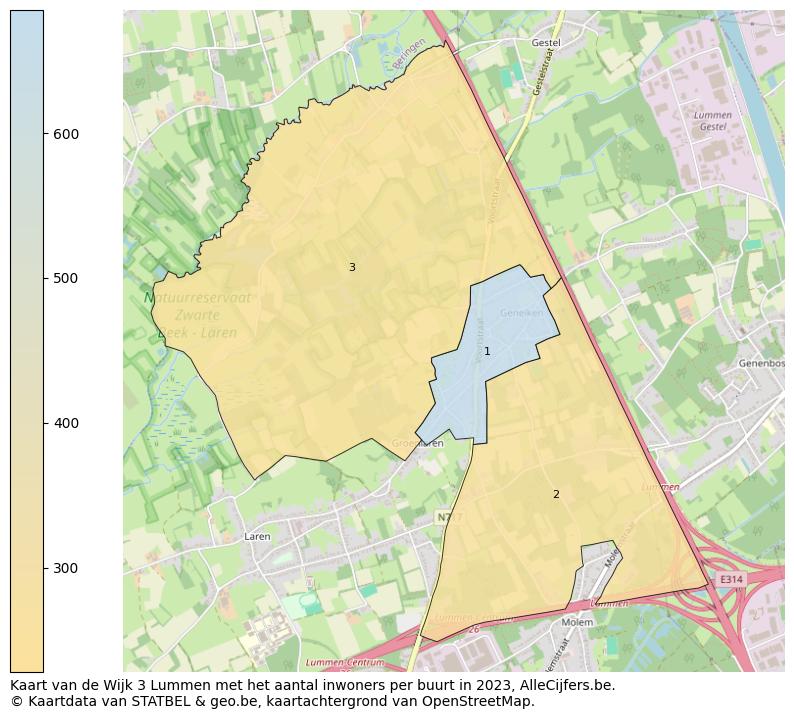 Aantal inwoners op de kaart van de Wijk 3 Lummen: Op deze pagina vind je veel informatie over inwoners (zoals de verdeling naar leeftijdsgroepen, gezinssamenstelling, geslacht, autochtoon of Belgisch met een immigratie achtergrond,...), woningen (aantallen, types, prijs ontwikkeling, gebruik, type eigendom,...) en méér (autobezit, energieverbruik,...)  op basis van open data van STATBEL en diverse andere bronnen!