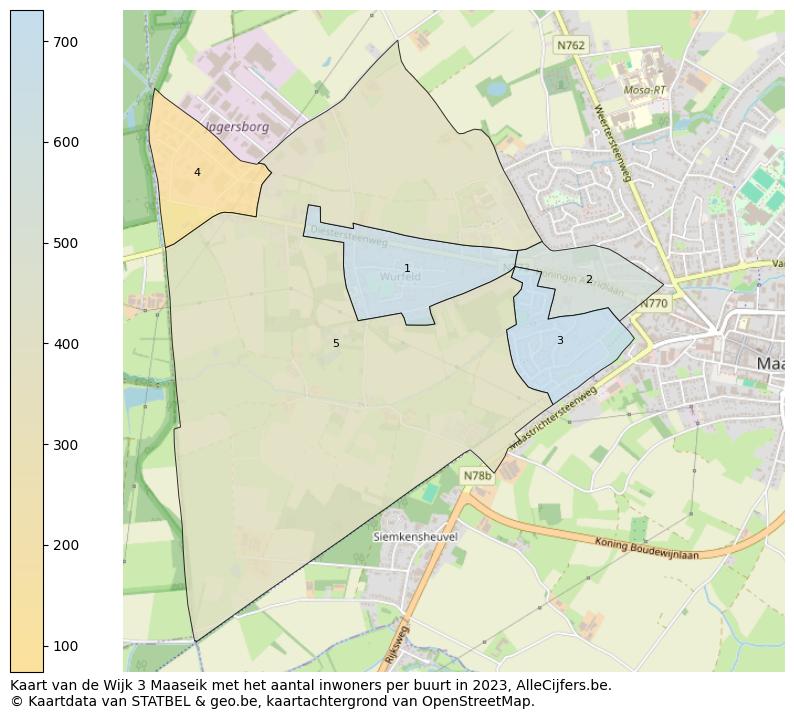 Aantal inwoners op de kaart van de Wijk 3 Maaseik: Op deze pagina vind je veel informatie over inwoners (zoals de verdeling naar leeftijdsgroepen, gezinssamenstelling, geslacht, autochtoon of Belgisch met een immigratie achtergrond,...), woningen (aantallen, types, prijs ontwikkeling, gebruik, type eigendom,...) en méér (autobezit, energieverbruik,...)  op basis van open data van STATBEL en diverse andere bronnen!