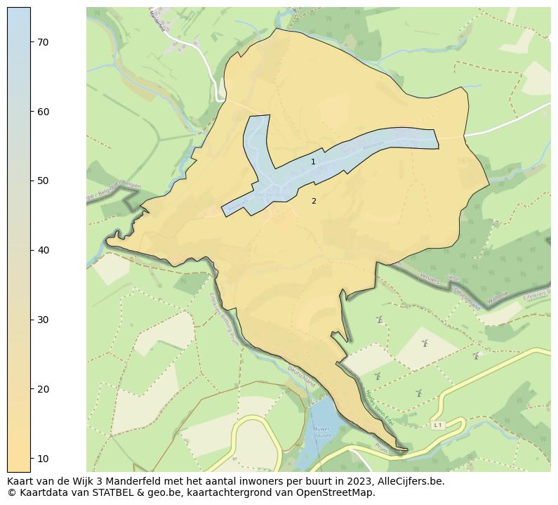 Aantal inwoners op de kaart van de Wijk 3 Manderfeld: Op deze pagina vind je veel informatie over inwoners (zoals de verdeling naar leeftijdsgroepen, gezinssamenstelling, geslacht, autochtoon of Belgisch met een immigratie achtergrond,...), woningen (aantallen, types, prijs ontwikkeling, gebruik, type eigendom,...) en méér (autobezit, energieverbruik,...)  op basis van open data van STATBEL en diverse andere bronnen!